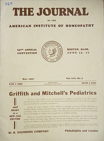 The Journal of the American Institute of Homeopathy, may 1937
