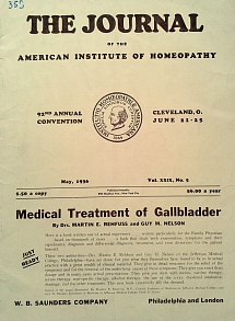 The Journal of the American Institute of Homeopathy, may 1936