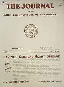 The Journal of the American Institute of Homeopathy, october 1937