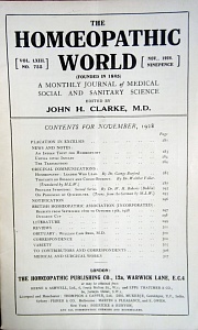 The Homoeopathic World, november 1928	