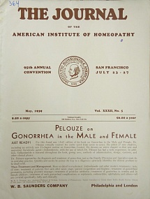 The Journal of the American Institute of Homeopathy, may 1939