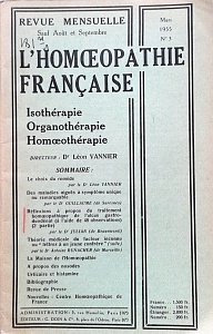 L´Homoeopathie francaise 1955 mars 3