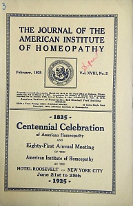 The Journal of the American Institute of Homeopathy, february 1925