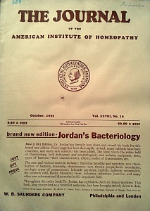 The Journal of the American Institute of Homeopathy, october 1935	
