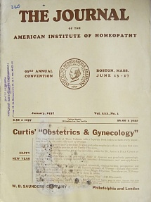 The Journal of the American Institute of Homeopathy, january 1937