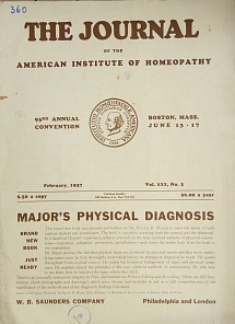 The Journal of the American Institute of Homeopathy, february 1937