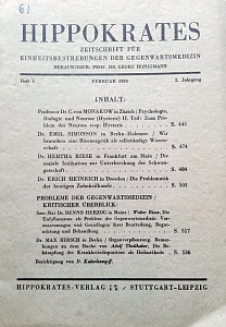 Hippokrates 1930 februar