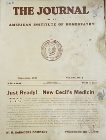 The Journal of the American Institute of Homeopathy, september 1937	