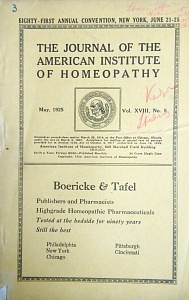 The Journal of the American Institute of Homeopathy, may 1925